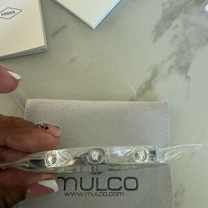 Mulco Silver and Purple Bracelet